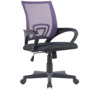 CLP Silla de Oficina Genius I Silla de Escritorio Regulable en Altura con Funda de Malla, Color:Violeta