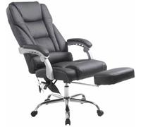 CLP Silla de oficina giratoria regulable en Simil cuero Negro