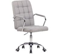 CLP Silla de oficina giratoria regulable en Tela Gris