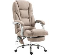 CLP Silla de oficina giratoria regulable en Tela Gris topo