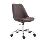 CLP Silla de Oficina Toulouse en Tela I Silla de Escritorio Regulable en Altura I Silla de Sala de Reuniones Giratoria I Silla de Ordenador con, Color:Gris Oscuro