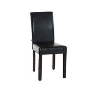 CLP Silla De Salón Comedor Ina Tapizada En Cuero Sintético I Silla Comedor Acolchada I Silla Elegante de Salón I Silla Sala De Espera I Color:, Color:marrón, Color del Marco:marrón Oscuro