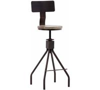 CLP Taburete de bar industrial regulable en Metal Bronce