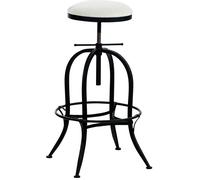 CLP Taburete de bar industrial regulable en Metal Negro