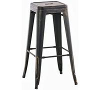 Taburete industrial joshua de metal pulverizado 43x43x77 cm
