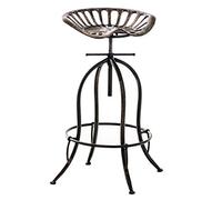 CLP Taburete De Bar Mimosa En Estilo Industrial I Taburete Vintage Regulable En Altura I Taburete Retro con Estructura De Metal I Color:, Color:Bronce