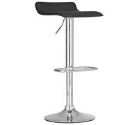 CLP Taburete Dyn En Cuero Sintético I Silla Alta De Bar Regulable en Altura & Giratorio I Taburete Alto con Reposapiés, Color:Negro