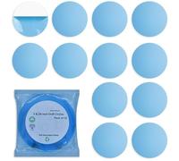 CLPA Círculos transparentes para manualidades CLPA de 9,5 cm (3,75") - Paquete de 12 adornos en blanco de PETG | Plantilla circular para dibujar, pintar y resina | Formas para manualidades