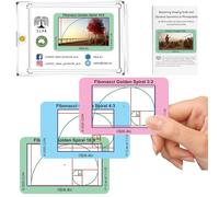 CLPA Fibonacci Visor en Espiral Dorada: cuadrículas de composición del tamaño de una Tarjeta de crédito para Video, fotografía y Arte en 4:3, 3:2 y 16:9