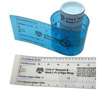 CLPA Pipe Wrap - Herramienta de marcado de tuberías envolvente | Se adapta a diámetros de hasta 6" | Guía de corte y herramienta de medición de tuberías | Para fontaneros y profesionales