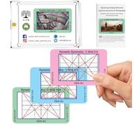 CLPA Visor Dynamic Symmetry Root 2: cuadrículas de composición del tamaño de una Tarjeta de crédito para Video, fotografía y Arte en 4:3, 3:2 y 16:9