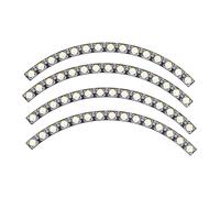 Clphendorine 60 Bits LED Ring Light Full Color Addressable RGB Lamp Module with SK6812 Chip, Linkable Design, 5V Digital Control, for DIY Projects and Creative Lighting