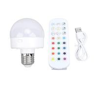 Clphendorine Bombilla magnética recargable E26, bombilla LED inalámbrica con batería y control remoto, lámpara regulable de colores RGB con cambio de tonalidad, ideal para dormitorio, pasillo y