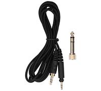 Clphendorine Cable de audio para auriculares de 2,5 mm a 3,5 mm / 6,35 mm, cable auxiliar trenzado de cobre OFC para SRH440 y SHP9000, cable desmontable de 2 m con adaptador para