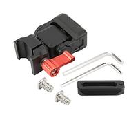 Clphendorine Quick Release Plate for Camera Monitor, 360° Adjustable Aluminum Alloy Bracket with Non - Slip Mat, Sliding Bar & 1/4 Inch Screw, for DSLR, LED Light, Mic, Smartphone Holder
