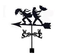 CLSDRHX arrastrada Veleta Acero Inoxidable indicador dirección arrastrado Viento para el Techo al Aire Libre Decoración del Patio de la Granja