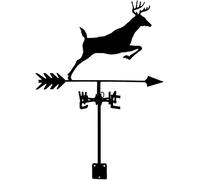 CLSDRHX Camiseta Clima Ciervo Herramientas medición meteorología indicador la dirección del Viento Estaca jardín de Acero Inoxidable
