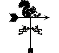 CLSDRHX Correta la Ardilla Meteorrea el Ventilador Acero Inoxidable Dirección Creativo Indicador Estaca jardín Viento Clima para cobertizos Cupolas de Patio