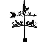 CLSDRHX Metal Ventilista al Aire Libre Acero Inoxidable Vanana Cernera meteorología Velocidad Viento Indicador dirección para el de la Granja Decoraciones cenador del jardín