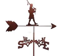 CLSDRHX Meteorología Vane Metal Weathervane Animal Valor Clima con Montaje en Decoraciones Techo Indicador dirección del Viento para el jardín de la Granja al Aire Libre Gazebo