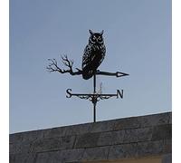 CLSDRHX Ornamento meteorología Metal, Veleta Grande, dirección del indicador Viento Decoración para el jardín Decoraciones Techo de Patio