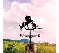 CLSDRHX Ornamento meteorología Metal, Veleta Grande, dirección del indicador Viento Decoración para el jardín Decoraciones Techo de Patio