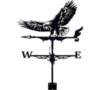 CLSDRHX Pájaros Animales Clima Birds Metal Vane Vintage Indicador dirección del Viento con la riega para Recubrimiento jardín al Aire Libre Decoración de graneros