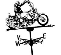 CLSDRHX Skeleton Knight Weather Vane Outdoor Weathervane Metal Vanke Garden, Kit Indicadores dirección Viento Decorativo Escena de la Granja Retro para casa, Garaje