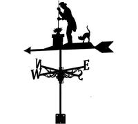 CLSDRHX Varor Clima Animal Weatherervane con Indicador dirección Viento Techo, Metal Retro, jardín meteorología, Creativo Acero Inoxidable decoración del hogar Regalo para Patio de la Granja