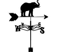 CLSDRHX Varor Clima Animal Weathervane con Indicador dirección Viento del Techo, Metal Retro, jardín meteorología, decoración Acero Inoxidable Creativo, Adornos hogar para el Patio de la Granja