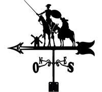 CLSDRHX Véana meteorológica con indicador dirección Viento la meteorología del Techo, jardín Metal Retro de Clima