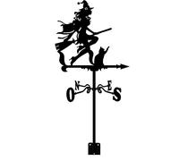 CLSDRHX Velé Tradicional, Veleta Clima Acero Inoxidable, indicador práctico dirección del Viento, Herramientas medición Hierro Fundido Escena la Granja en el hogar Ornamento de jardín al Aire Libre