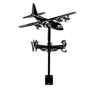 CLSDRHX Weathervane Garden Avine Warcraft Weather Ventilador Vane Acero Inoxidable Viento Indicador dirección para Escena de la Granja Patio Ornamento