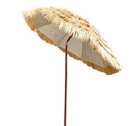 CLSDRZC 1.8M Cantilever Balcony 8 Ribs Wood Garden Umbrella Hawaiian Style Water Repellent with Carrying Bag For Beach/Pool/Patio Outdoor Parasol Sun Shade Tent