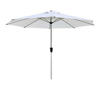 CLSDRZC /10FT Parasol, Patio Cantilever Umbrella, Outdoor Hanging Sun Shade Canopy with Crank Handle & Height Adjustable for Garden Backyard Pool,3 Green
