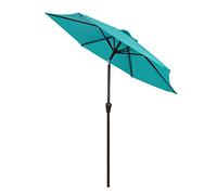 CLSDRZC 2.25m/7.5Ft Round Patio Table Umbrellas with Crank Tilt, Outdoor Small Market Parasols for Garden, Picnic, Backyard, Pool, Fishing & Beach