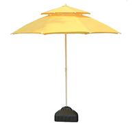 CLSDRZC 2.7M Outdoor Patio Sun Shade, Large Garden Parasol in Aluminium Umbrella Canopy Lightweight Sturdy UV Protective for Beach/Pool/Patio/Outdoor Shelter Tent