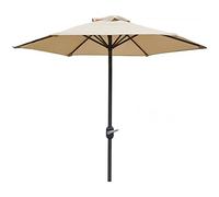 CLSDRZC 2m/6.5ft Garden Parasols Umbrella with Crank, Sturdy Compact for Small Spaces, Patio Lawn or Other Outdoor Places