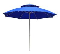 CLSDRZC 3.0m/9.8ft UV Protection Patio Umbrella with 8 Ribs,Round Double Garden Parasol Umbrella,Good Sun Protection,for Beach Pool Terrace