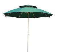 CLSDRZC 3.0m/9.8ft UV Protection Patio Umbrella with 8 Ribs,Round Double Garden Parasol Umbrella,Good Sun Protection,for Beach Pool Terrace