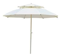 CLSDRZC 3.0m/9.8ft UV Protection Patio Umbrella with 8 Ribs,Round Double Garden Parasol Umbrella,Good Sun Protection,for Beach Pool Terrace