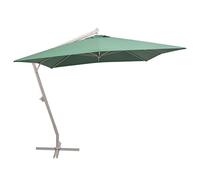 CLSDRZC 300x300 cm Green Aluminium Pole,Beach Water Repellent,U VLight Protection, Easy to Open and Close, Garden Outdoor Parasol
