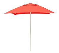 CLSDRZC 6.6ft /2.0M Rectangular Garden Parasol, Umbrella Canopy UV Resistant Easy to Open for Beach Balcony Terrace Garden Outdoor Shelter Sunshade Good(Red-A)
