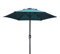 CLSDRZC 6.6ft/8ft Patio Umbrella Outdoor 6 RibsWaterproof and Sun-Proof Round Garden Table Parasol UPF50+ for Market,Coffee Shop,Beache,White/Beige/Wine Red/Green/Brown