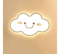 CLSDRZC Acrylic Cute Smile Cloud Ceiling Lamp Cartoon Chandelier LED Room Bedroom Boys Girls Lighting Corridor Environmental Paint
