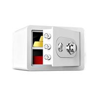 CLSDRZC Armario de depósito con contraseña mecánica a Prueba de Fuego, Resistente al Agua, 25 cm con Llave, código de cabecera Invisible, joyería antirrobo Totalmente de Acero para Oficina, Cabina