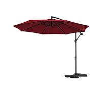 CLSDRZC Banana Parasol Hanging Cantilever Wine 3.0M Patio Ideal for Park, Beach Side, Pool Garden Umbrella Sun Shade Canopy