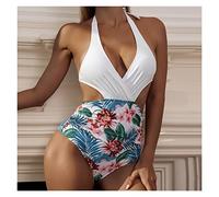 CLSDRZC Bikini Cut Swimsuit One Piece Swimsuit Women's Backless Single Bikini Women's Bodysuit Beachwear Backless Swimwear