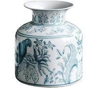 CLSDRZC Bird Pattern Blue & White Porcelain Vase, Glaze Porcelain Vase, Classic Ceramic Flower Vases for Home Decor(Large)