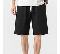 CLSDRZC Black Shorts The Man Five Minutes of Pants Sports Summer Wear Trousers